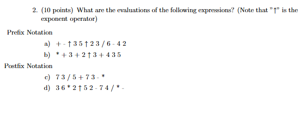 What are the evaluations of the following