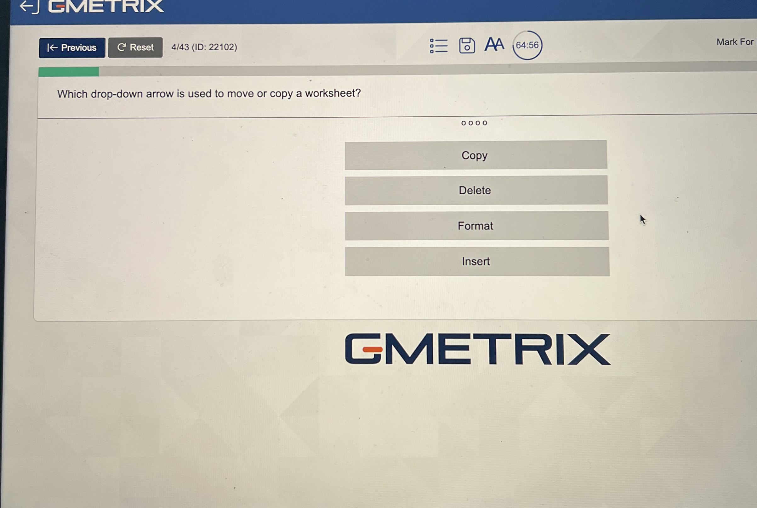 Which drop - down arrow is used to move or copy a