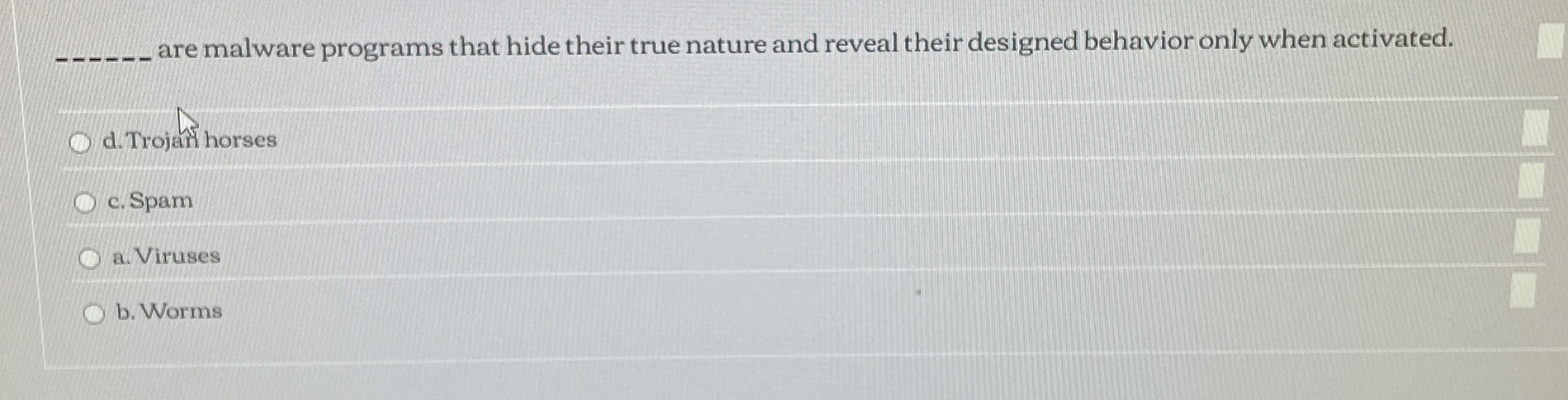 are malware programs that hide their true nature