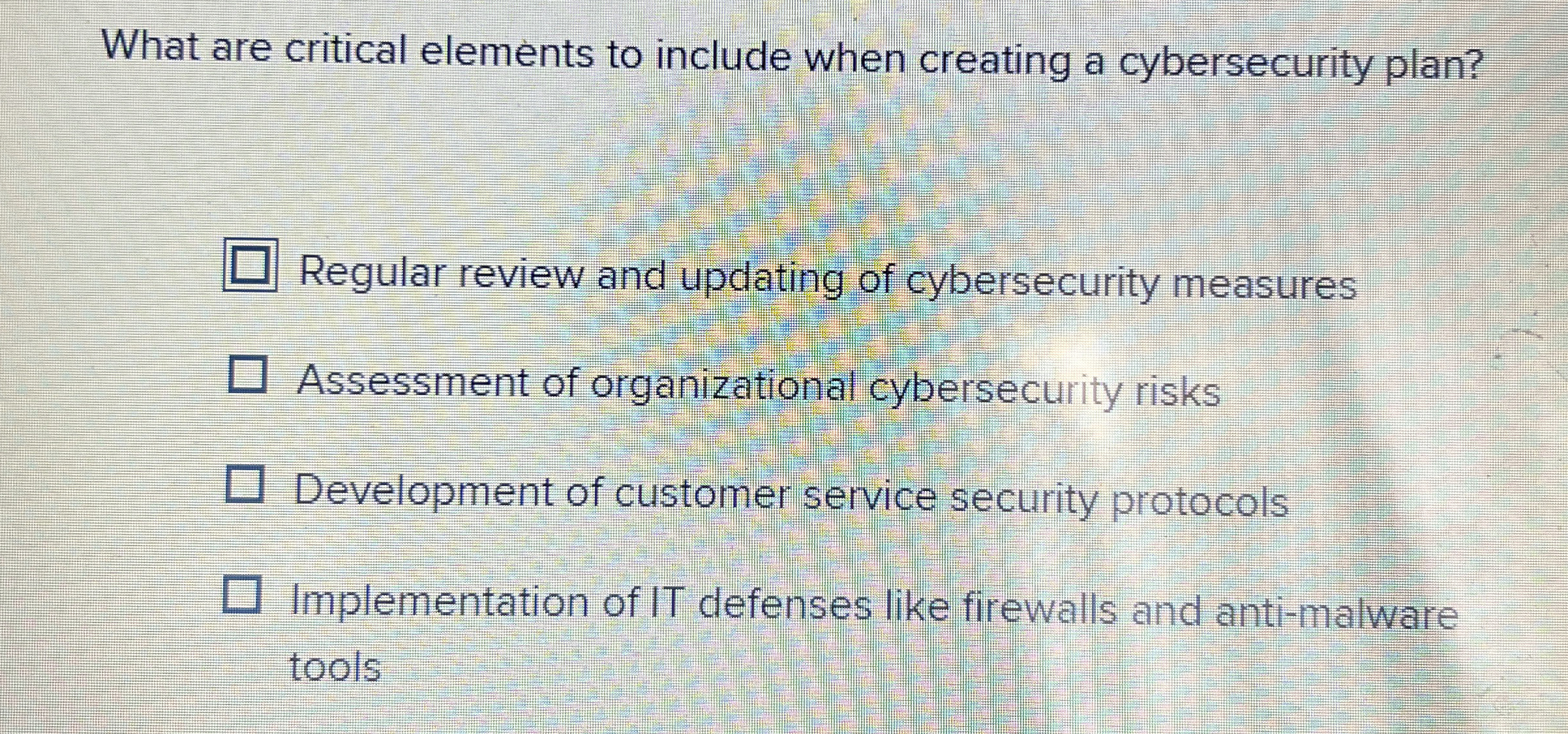 What are critical elements to include when