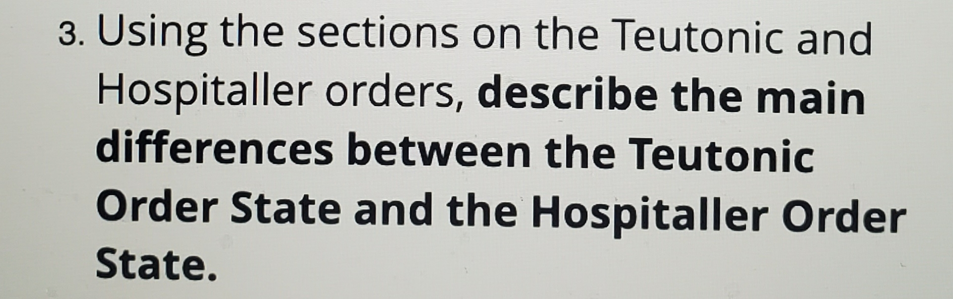 Using the sections on the Teutonic and