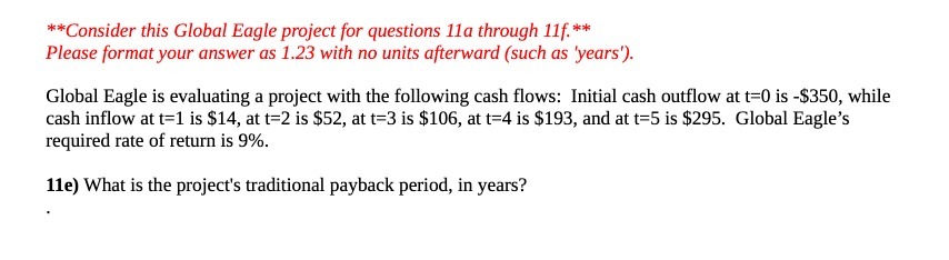 \"Consider this Global Eagle project for