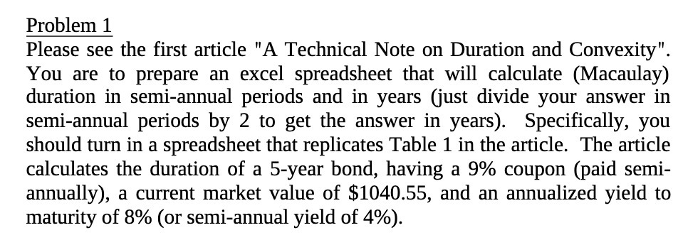 Problem 1 Please see the first article "A