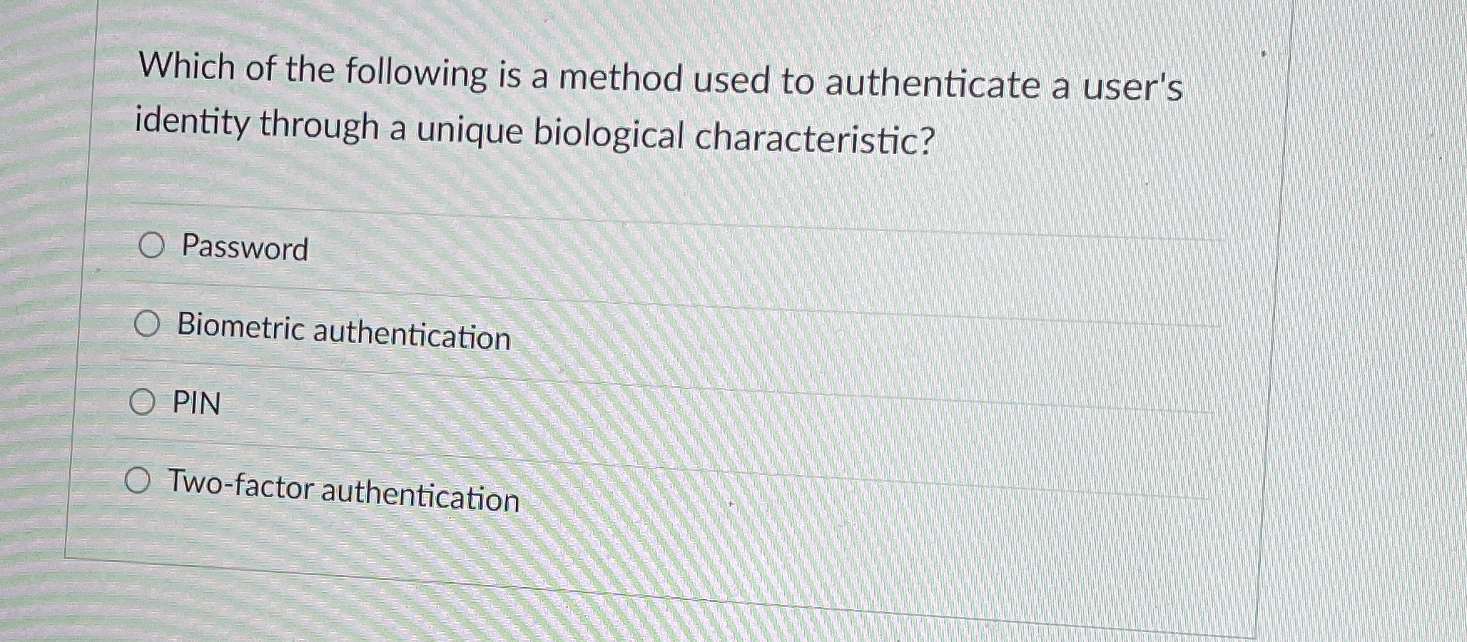 Which of the following is a method used to