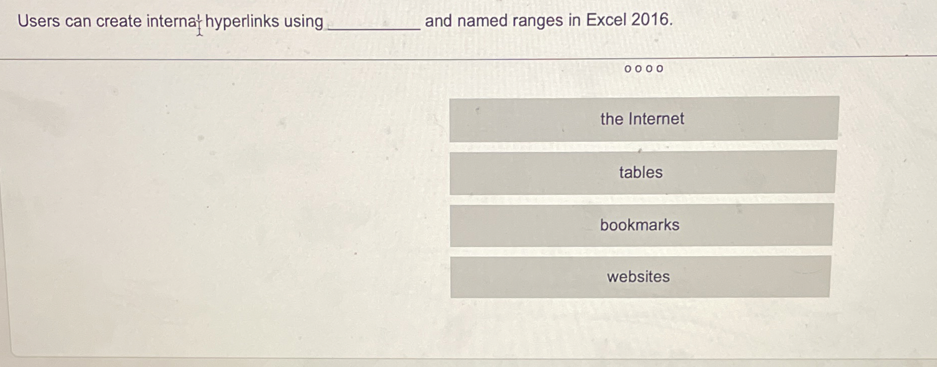 Users can create internar hyperlinks using and