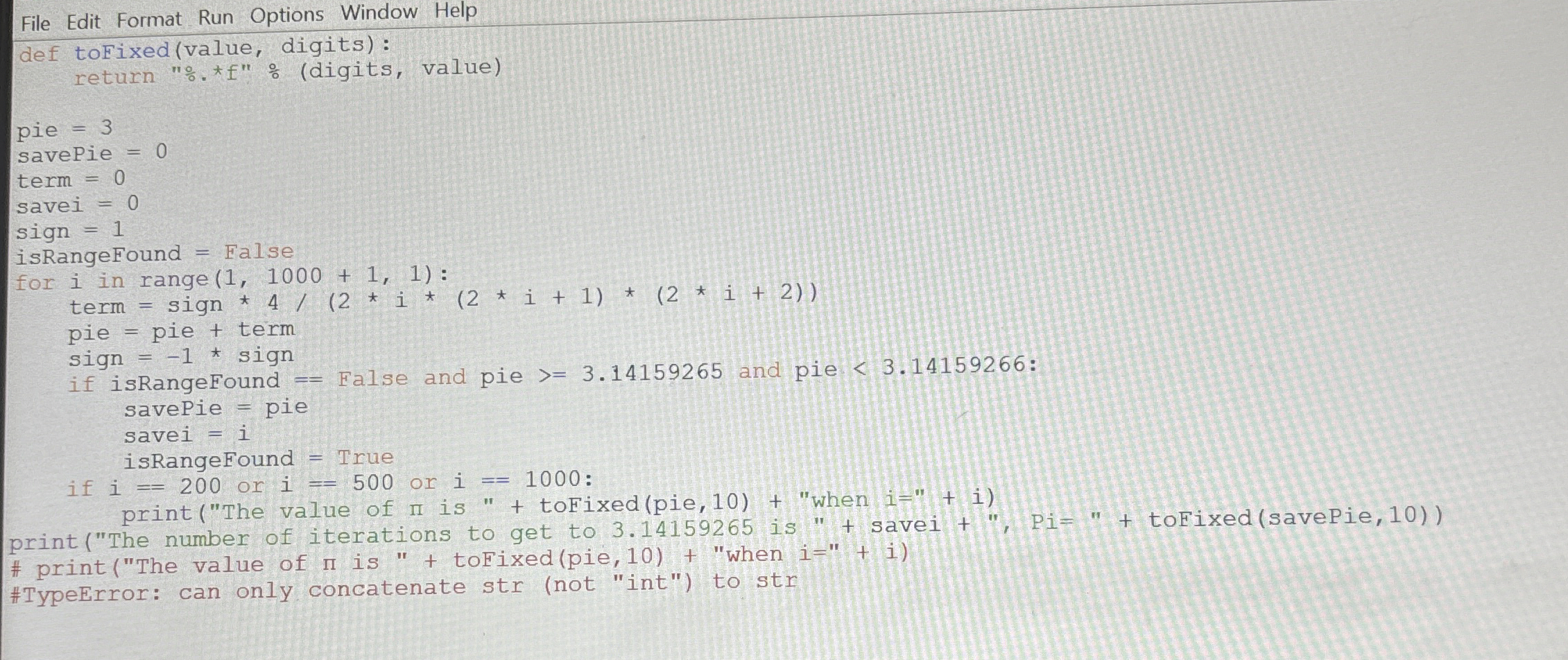 File Edit Format Run Options Window Help def