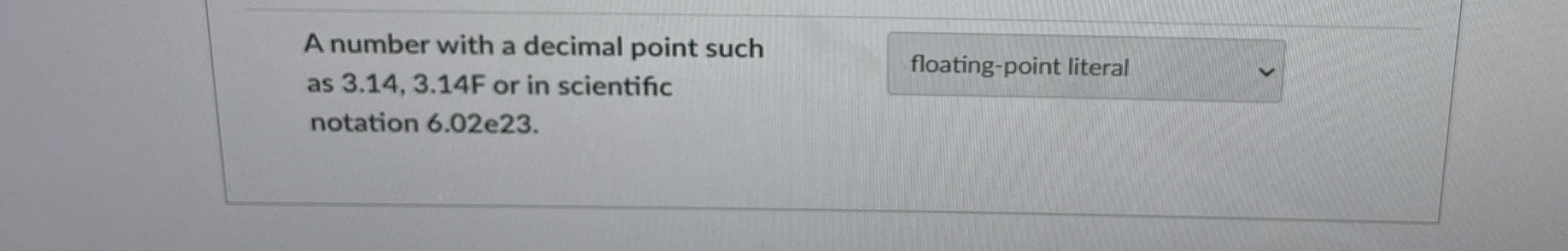 Match the term with the description. A case