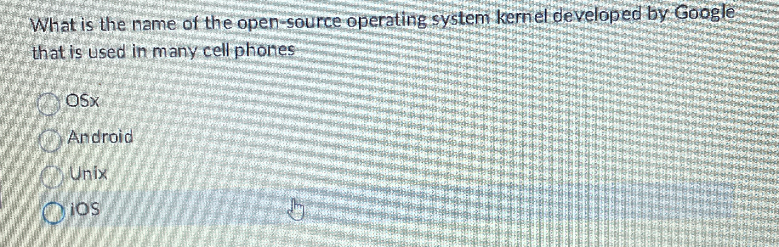 What is the name of the open - source operating