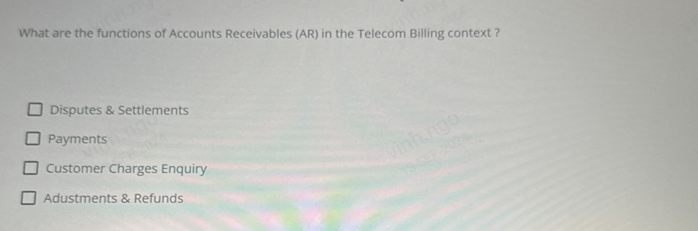 What are the functions of Accounts Receivables (