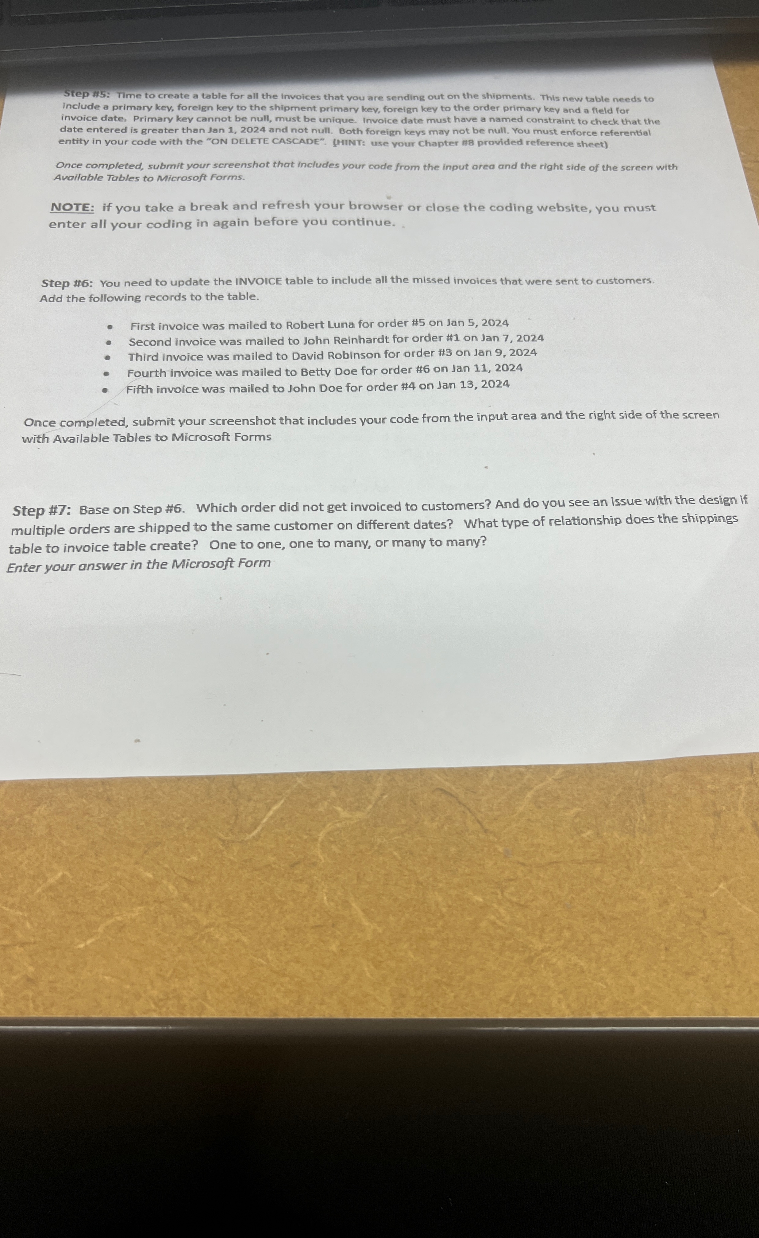 Steps for Step # 4 : As you dive deep into the