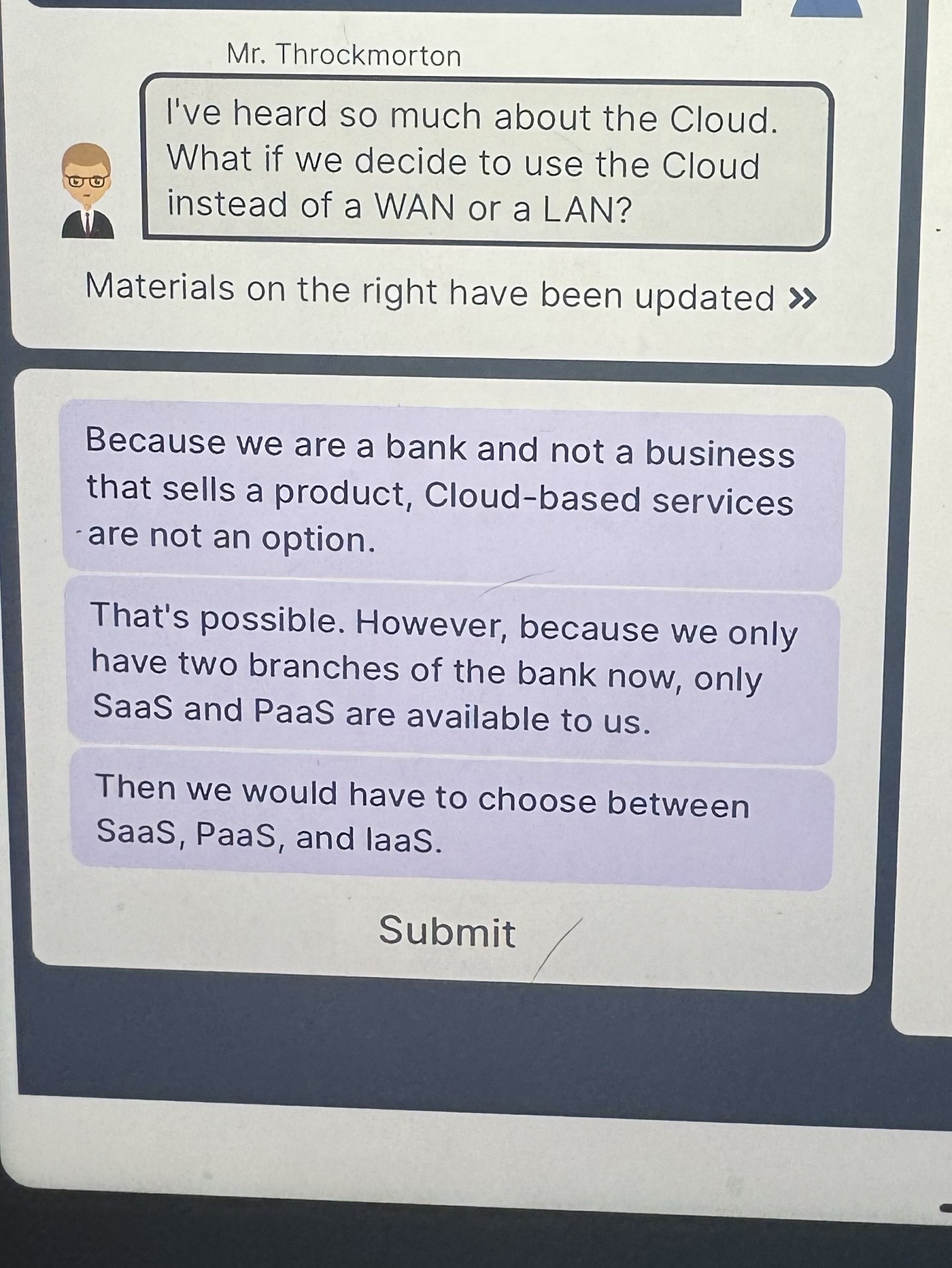 Mr . Throckmorton I've heard so much about the