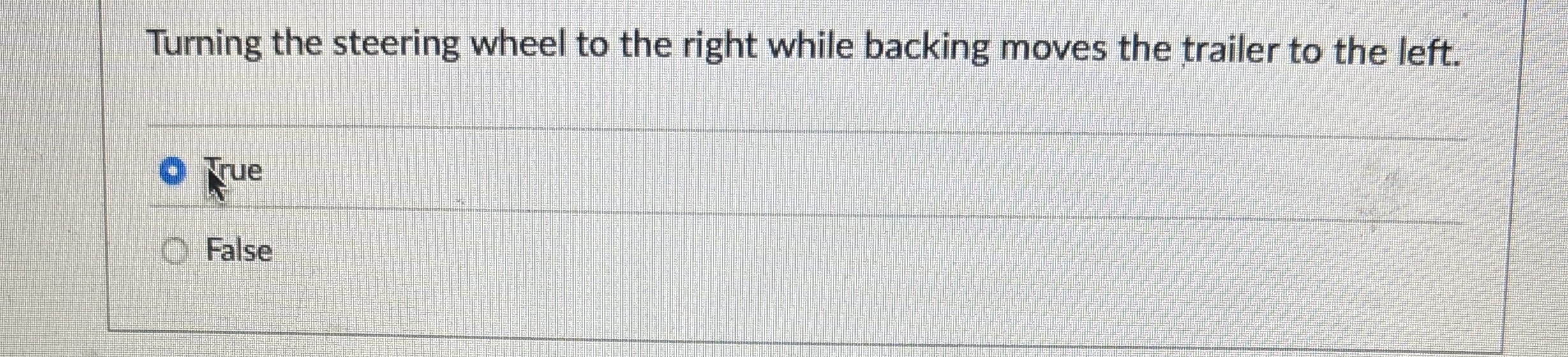 Turning the steering wheel to the right while