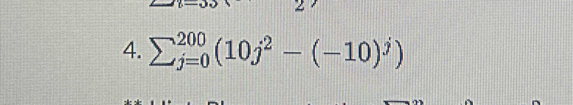 i = 3 3 5 0 0 ( 5 i - 7 2 ) j = 0 2 0 0 ( 1 0 j 2