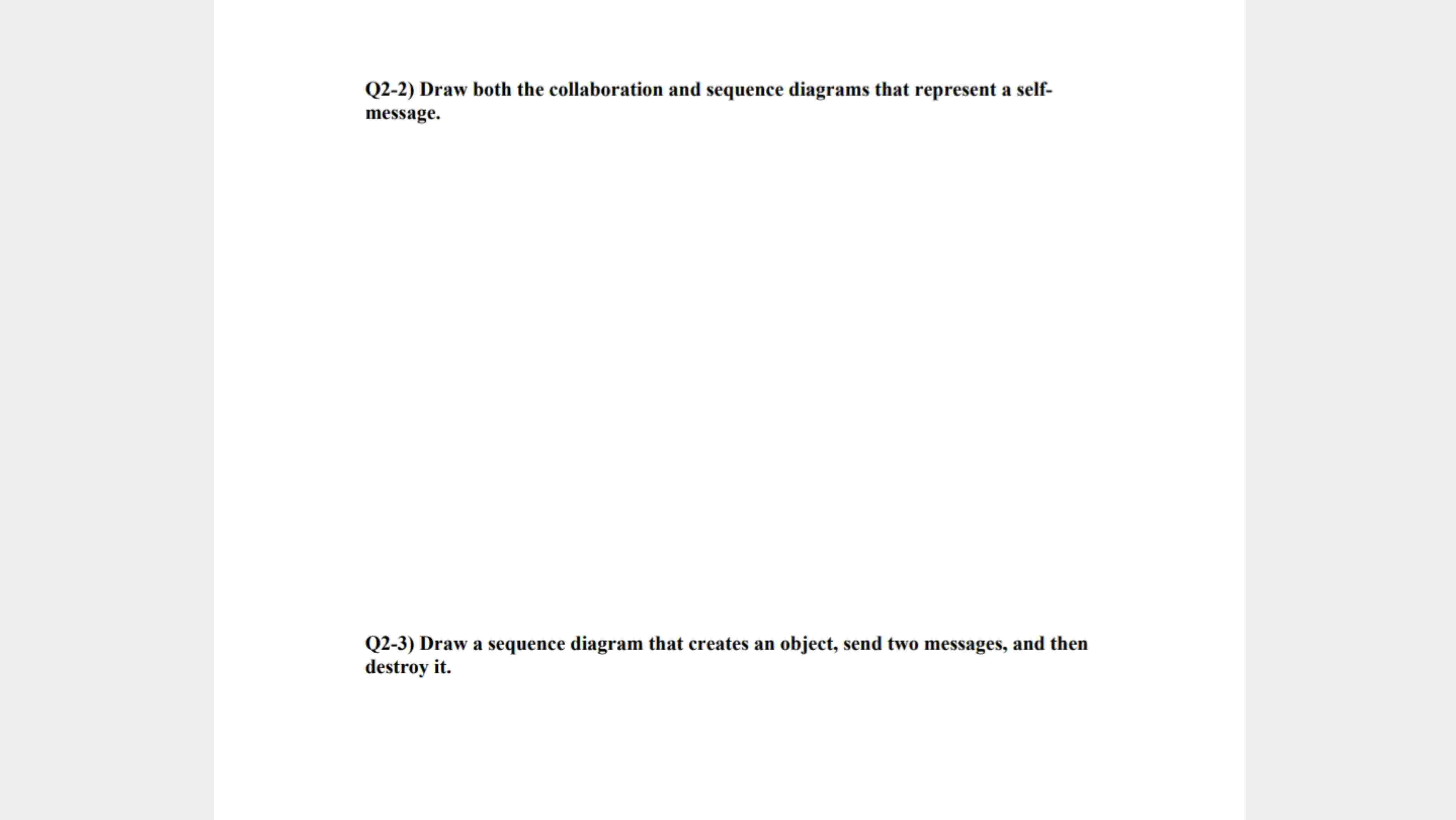 Q 2 - 2 ) Draw both the collaboration and