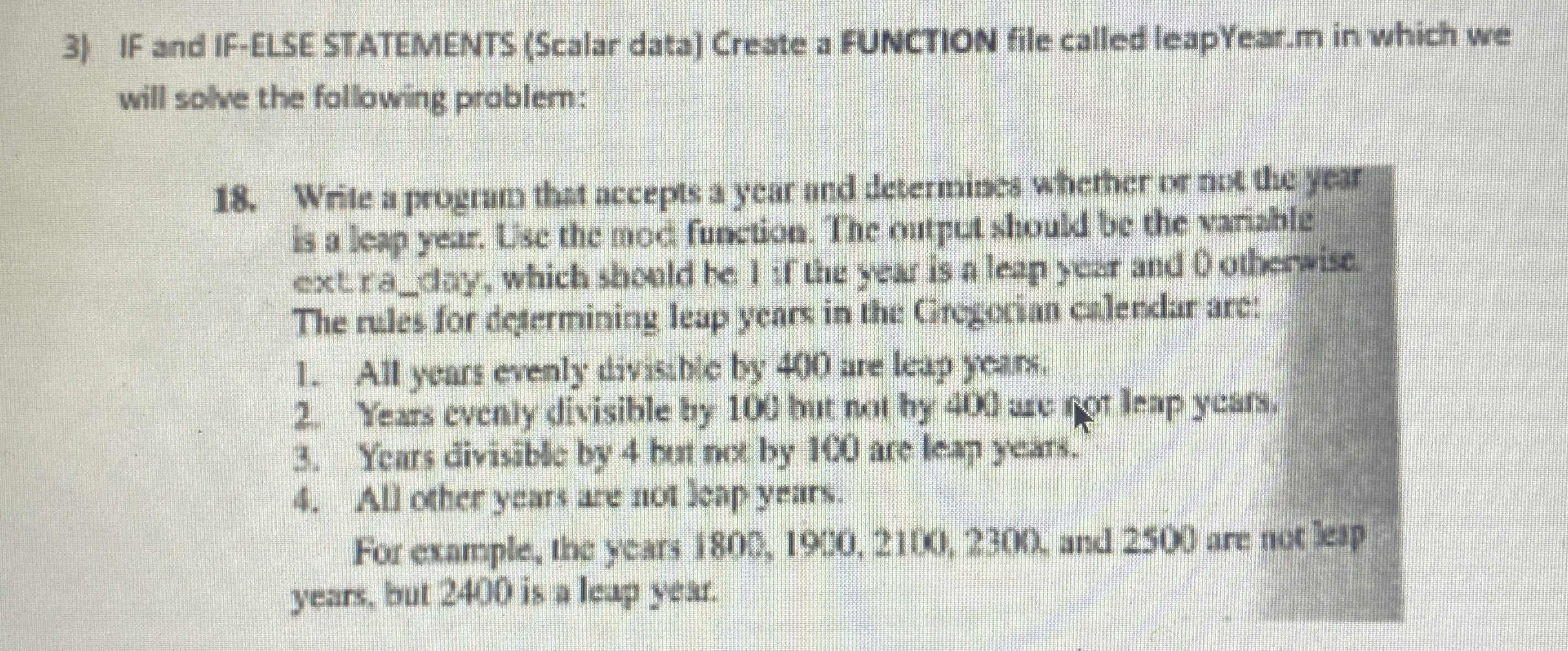 IF and IF - ELSE STATEMENTS ( Scalar data )