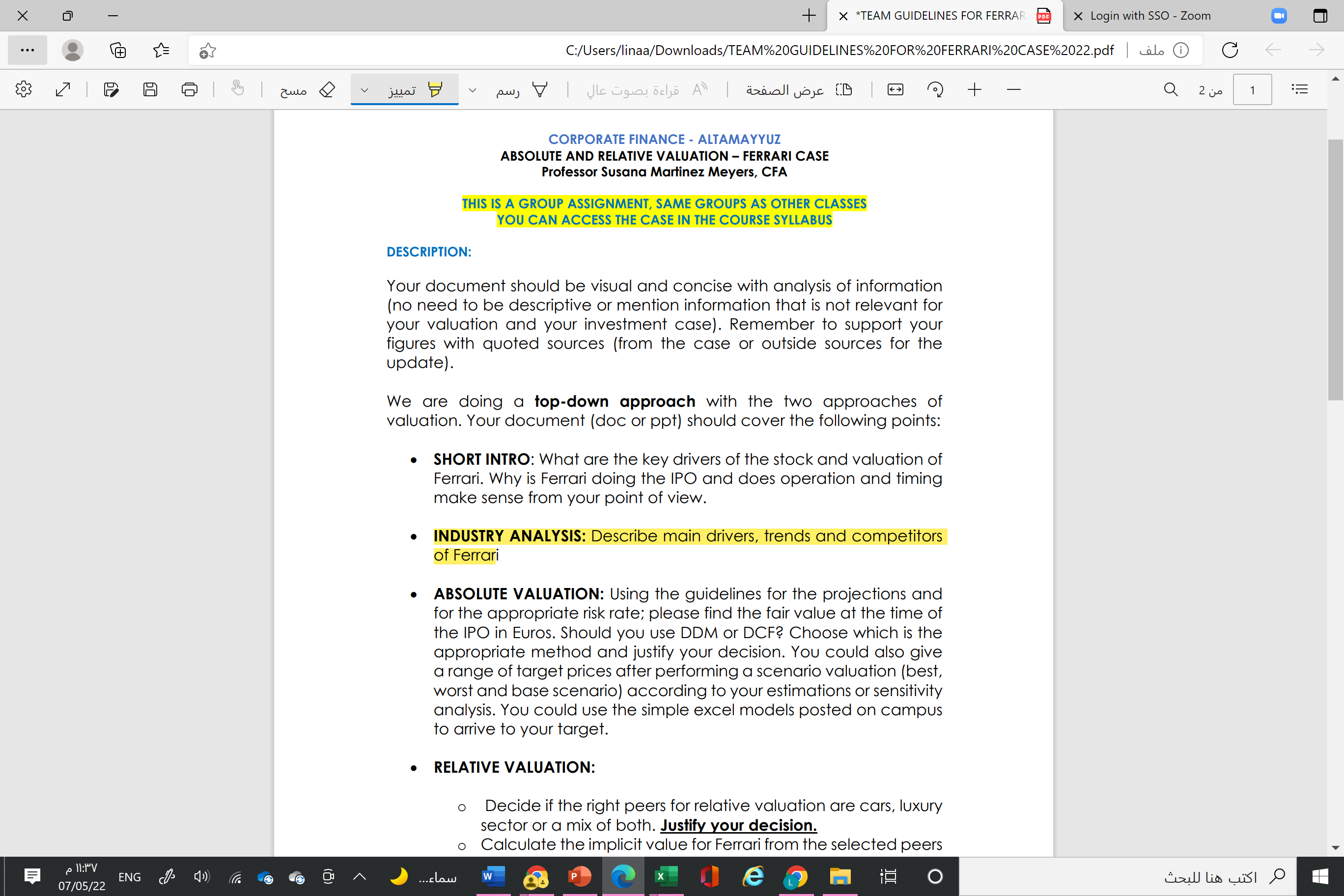 X a + x \"TEAM GUIDELINES FOR FERRAF @ x