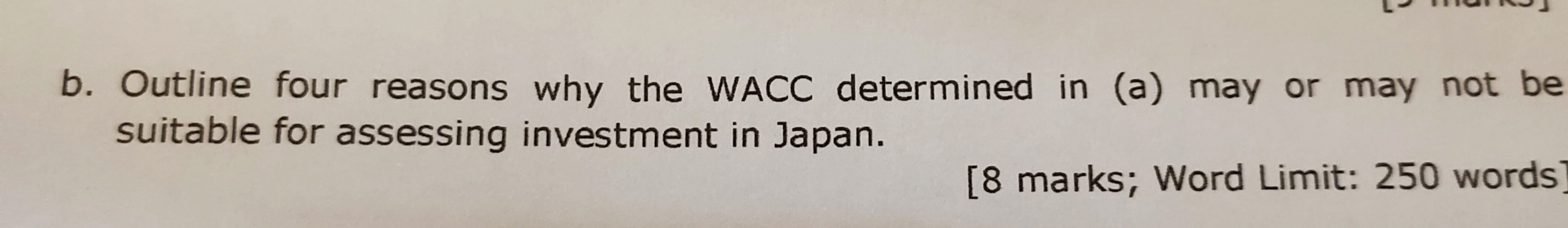 please solve with this b. Outline four reasons