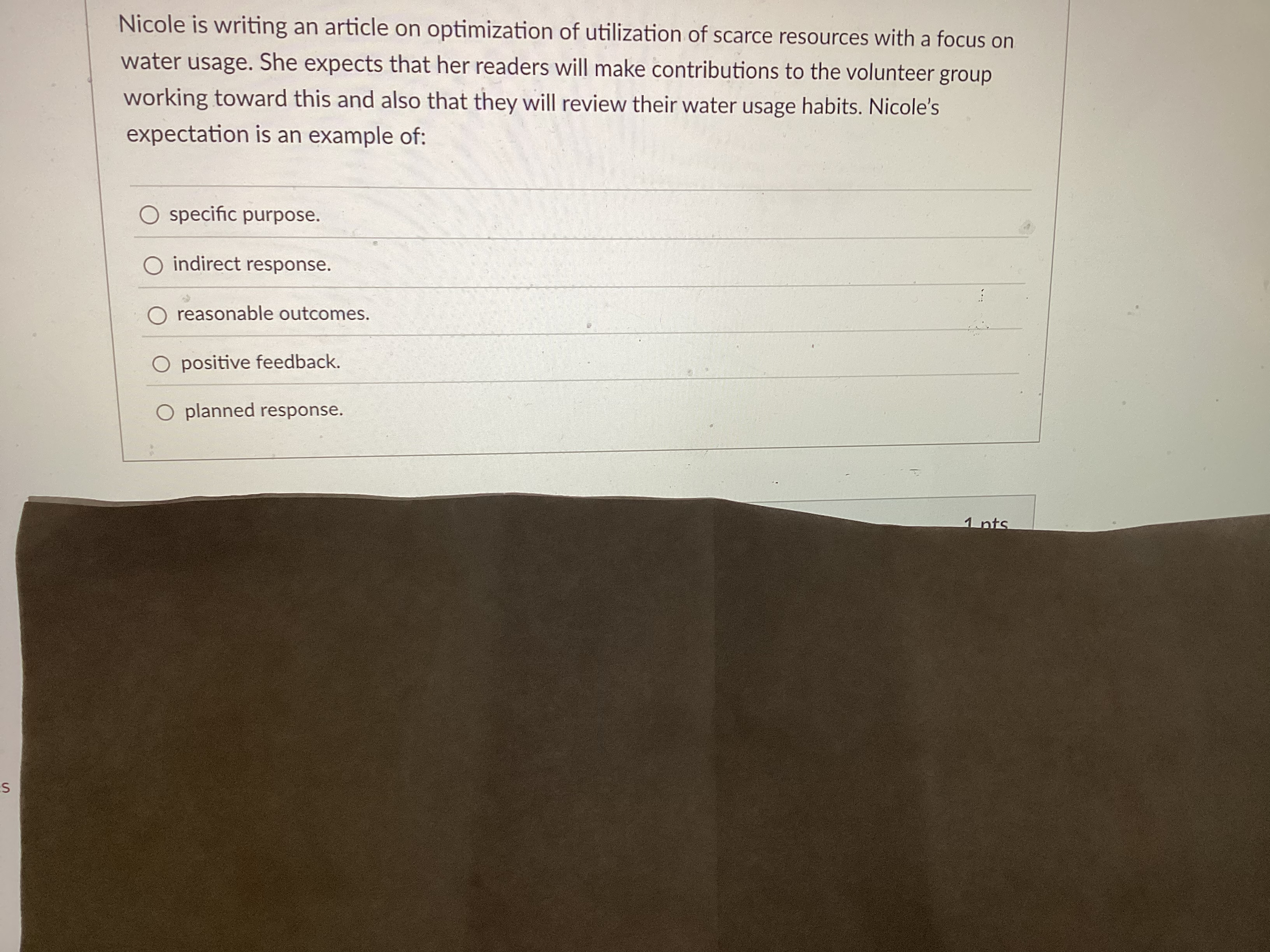 Nicole is writing an article on optimization of