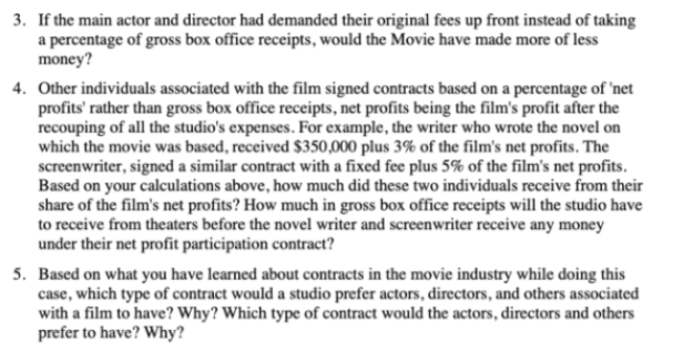 Please help with these 3 3. If the main actor and