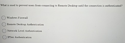 What is used to prevent users from connecting to