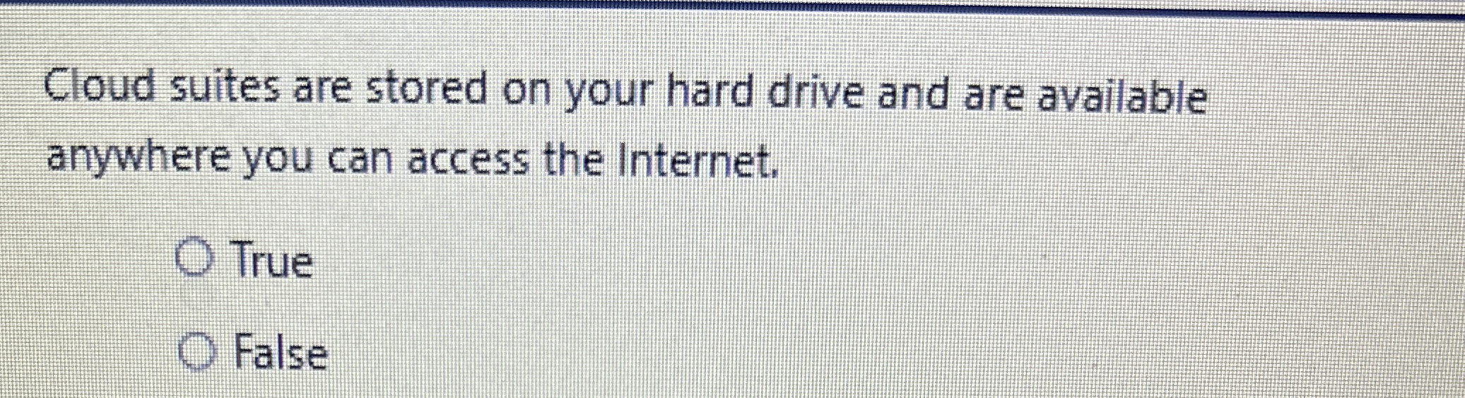 Cloud suites are stored on your hard drive and