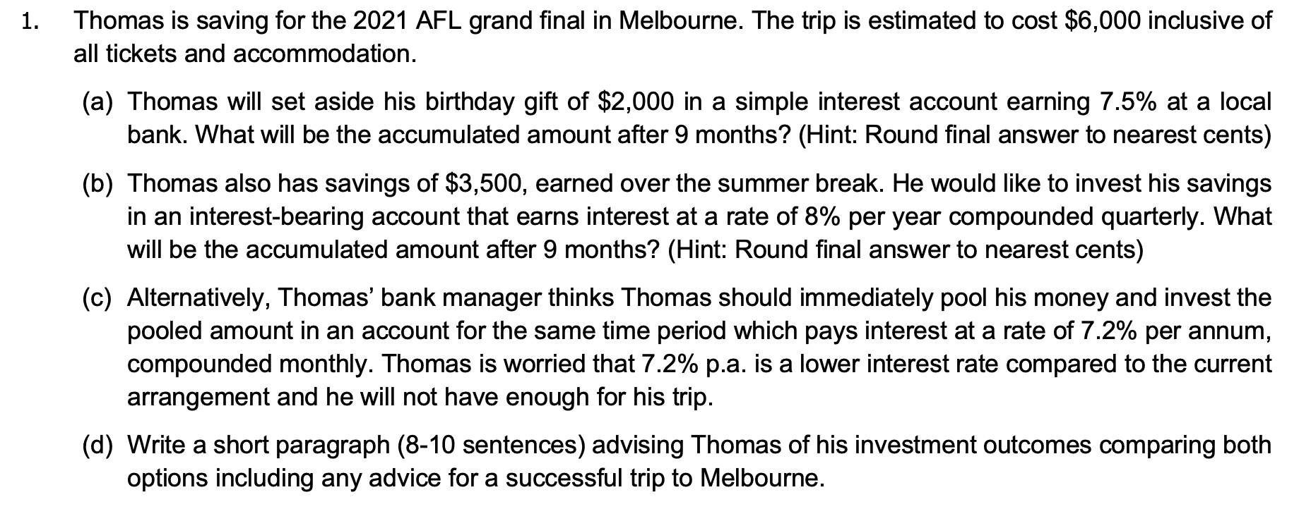 Question is linked in the screenshot below: 1.