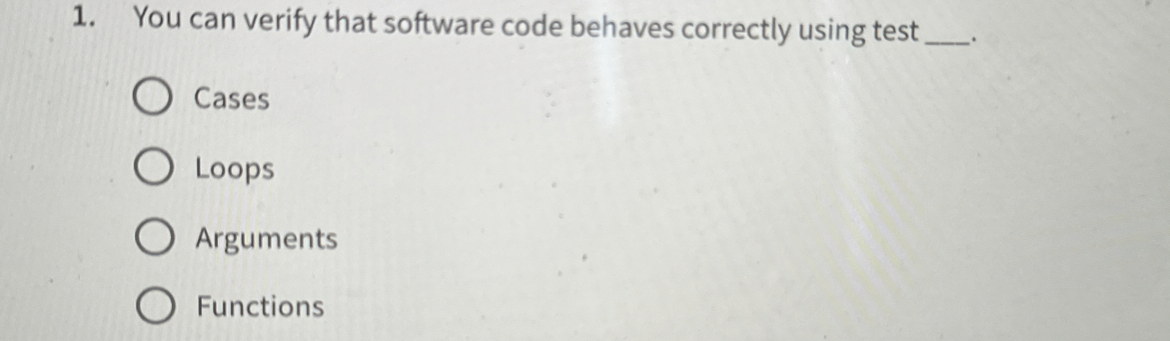 You can verify that software code behaves