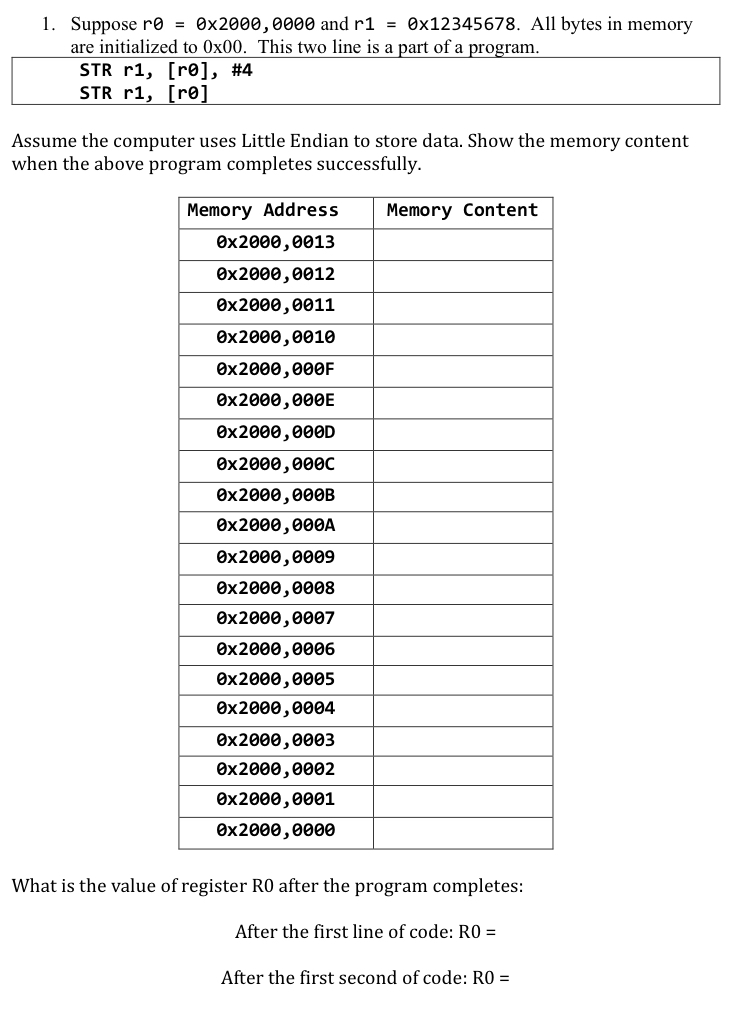 are initialized to \ ( 0 x 0 0 \ ) . This two