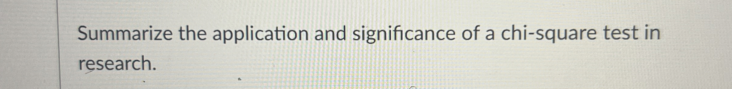 Summarize the application and significance of a