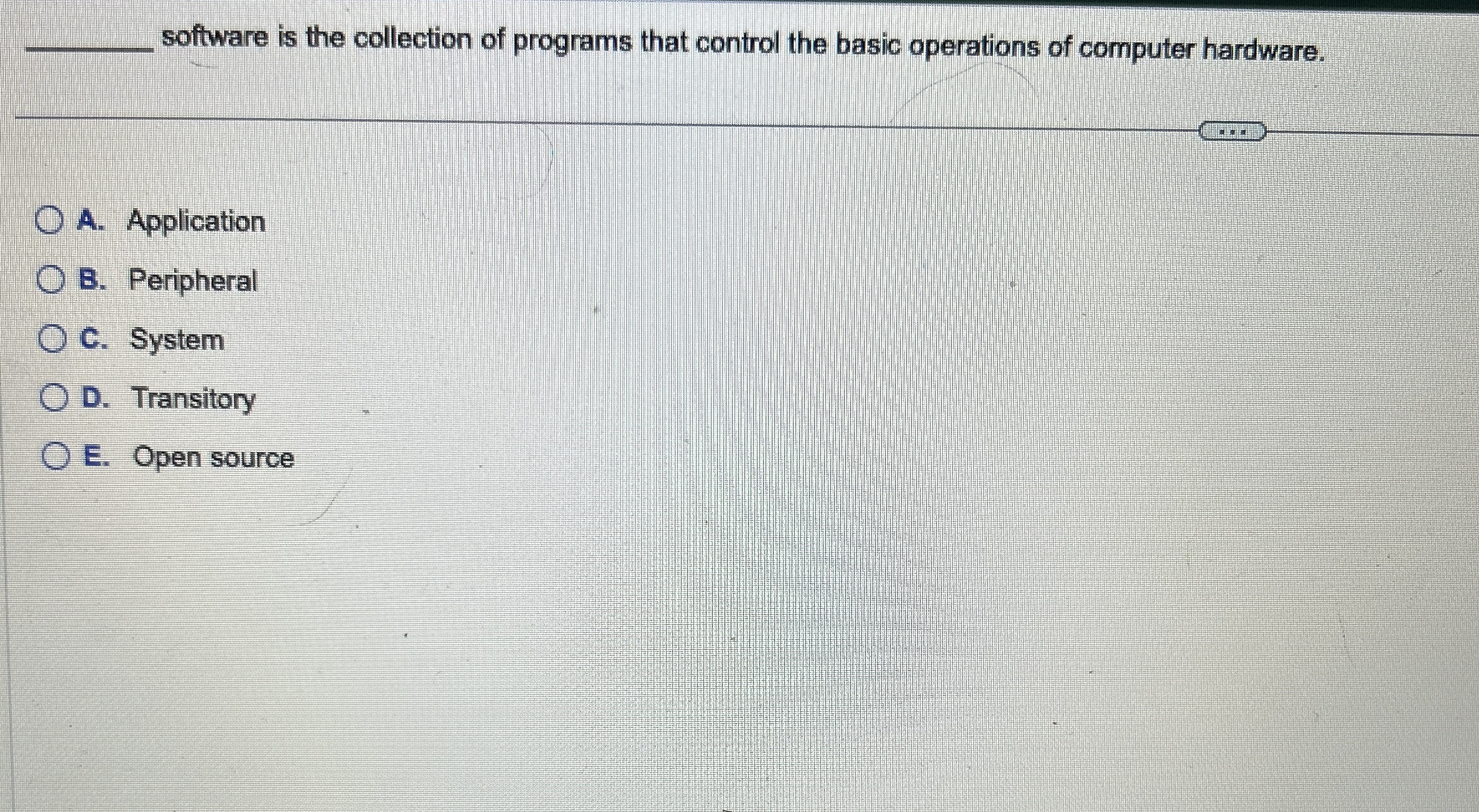 software is the collection of programs that