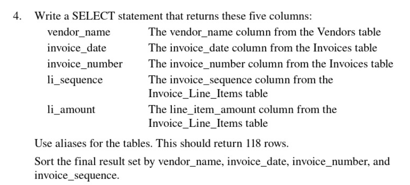 Modification: return only those records whose li