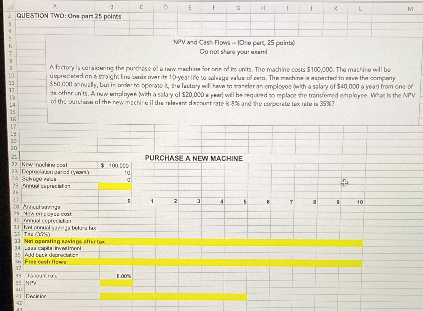 Please use the same format used in the photo and