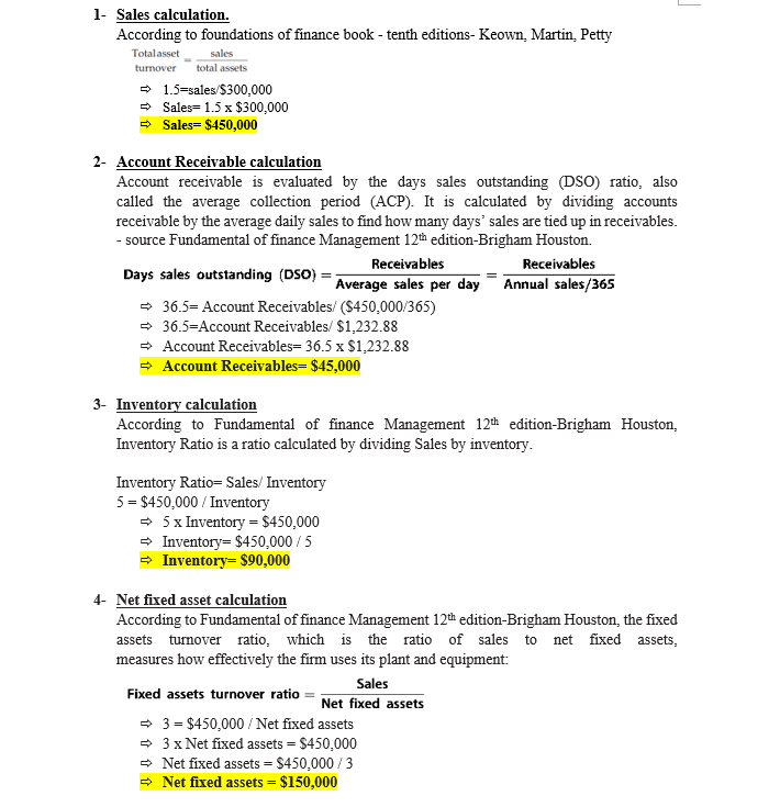 Hello could you please check my answers 1- Sales