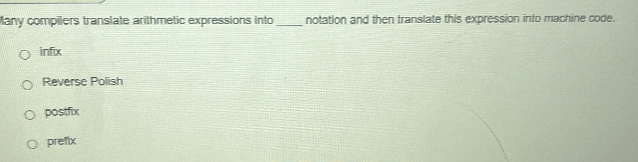 lany compilers translate arithmetic expressions