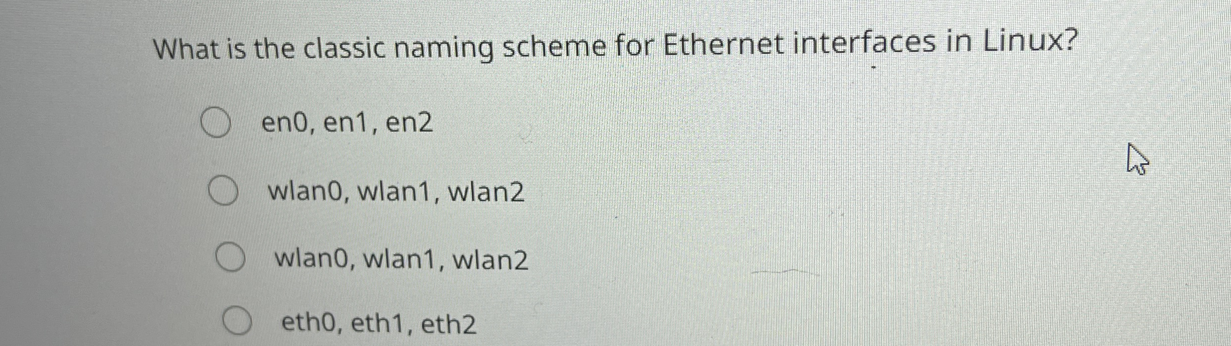 What is the classic naming scheme for Ethernet