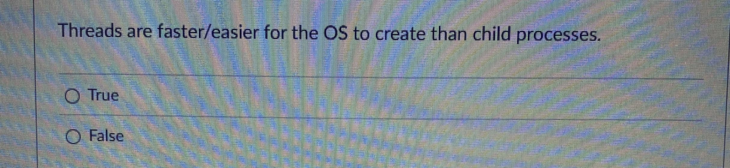 Threads are faster / easier for the OS to create