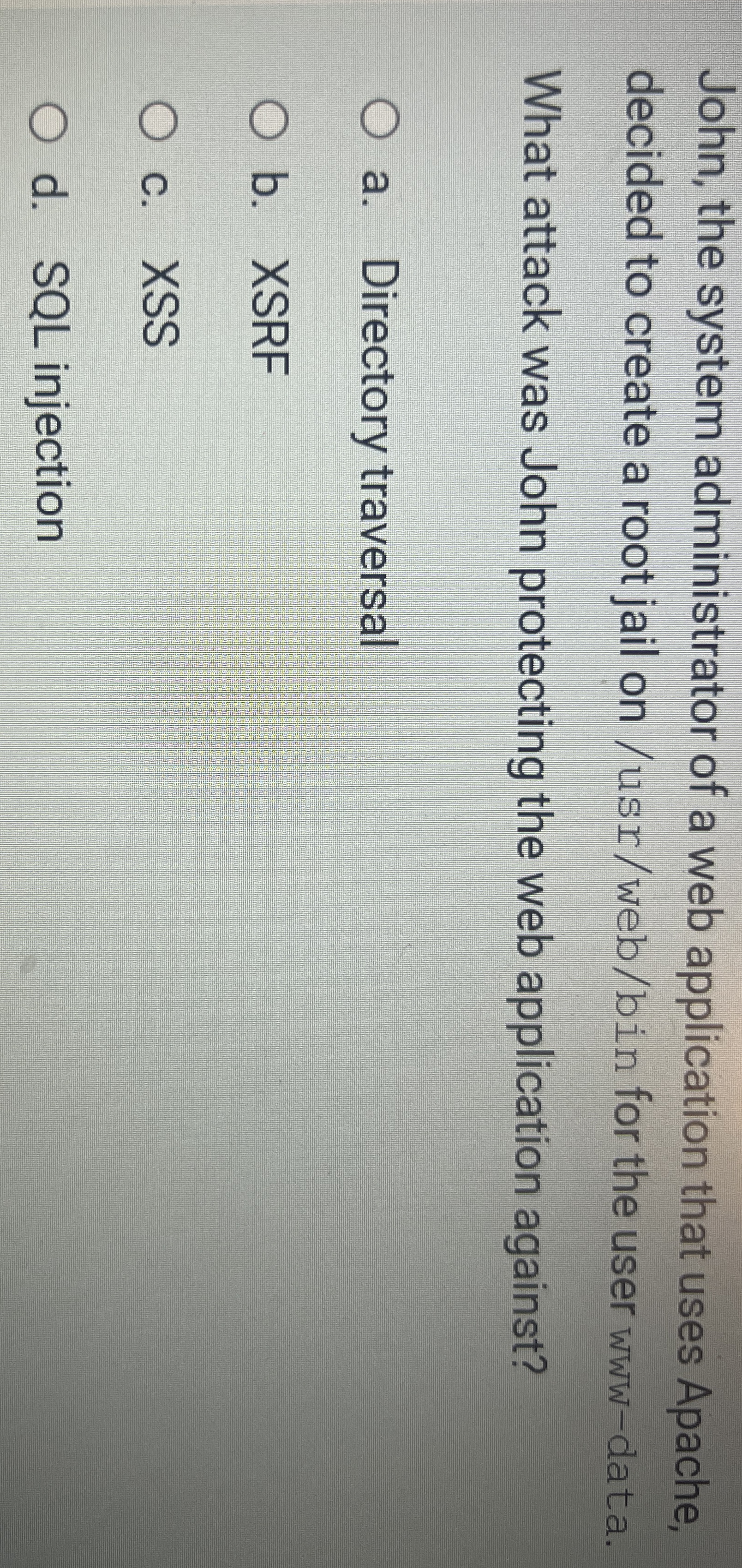 John, the system administrator of a web