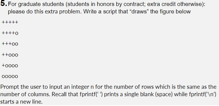 For graduate students ( students in honors by