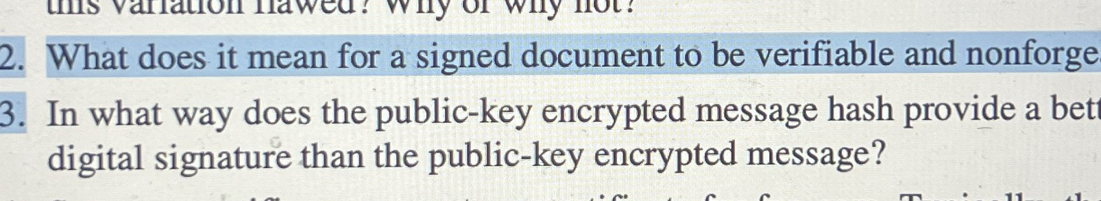 What does it mean for a signed document to be