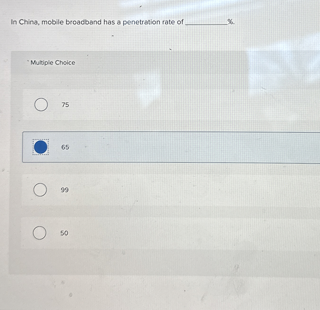 In China, mobile broadband has a penetration rate
