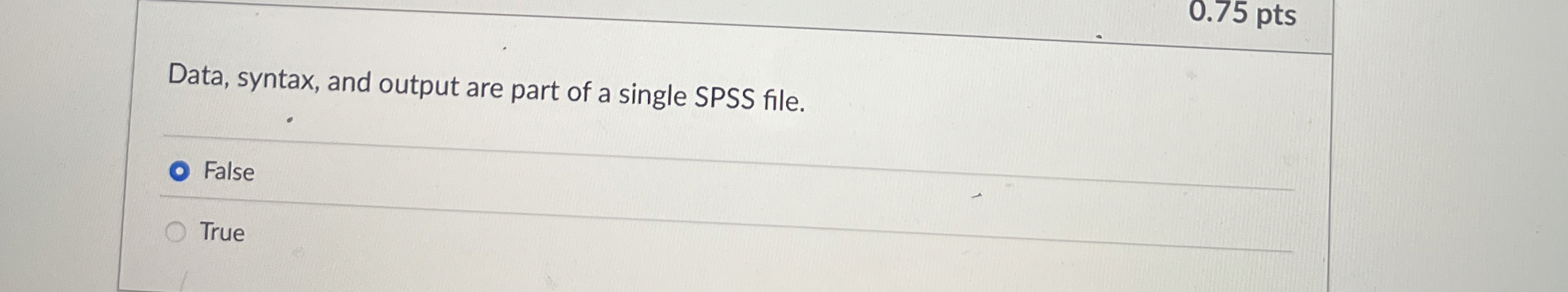 Data, syntax, and output are part of a single