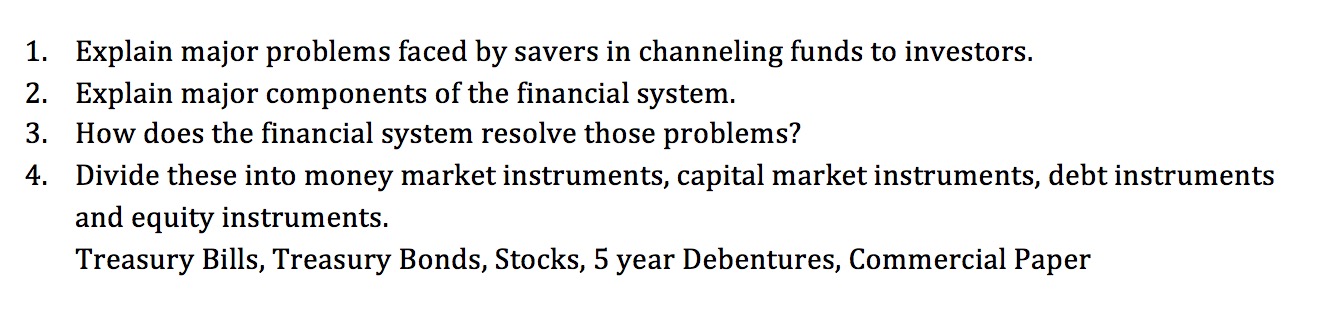 PWP!' Explain major problems faced by savers in