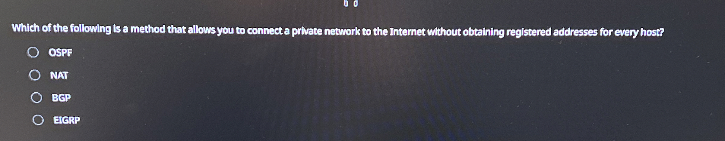 Which of the following is a method that allowsyou