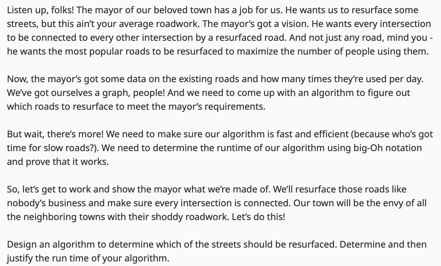 Listen up , folks! The mayor of our beloved town