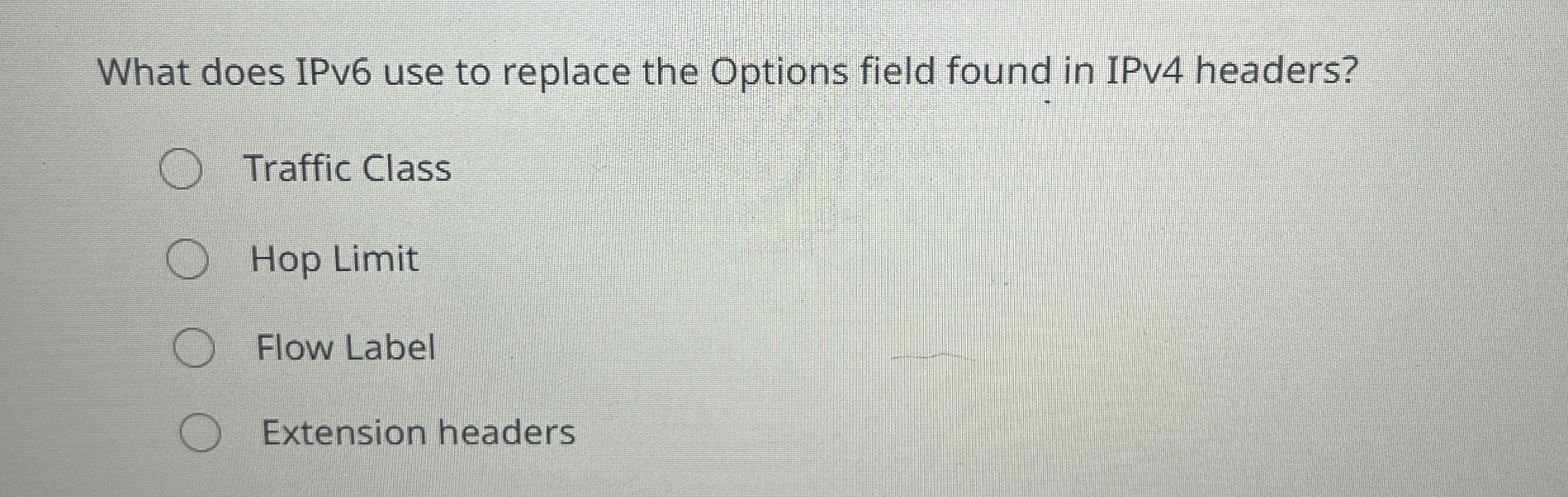 What does IPv 6 use to replace the Options field