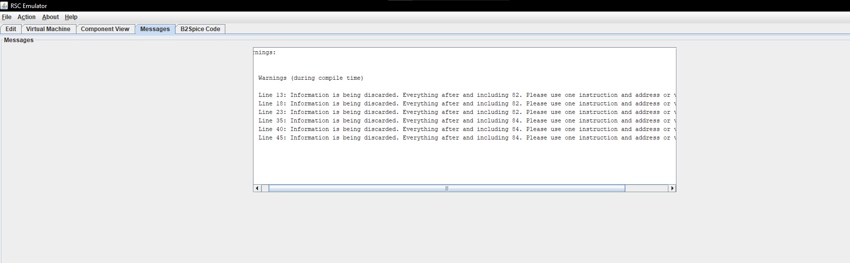 I ' m writing a code to use in a Java - Based ASM