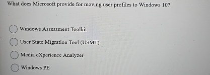 What does Microsoft provide for moving user