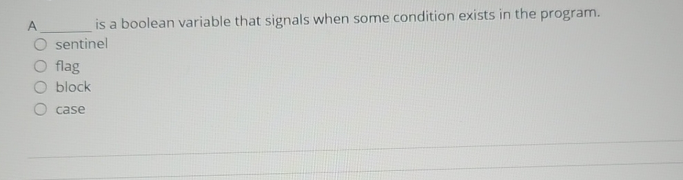 A q , is a boolean variable that signals when