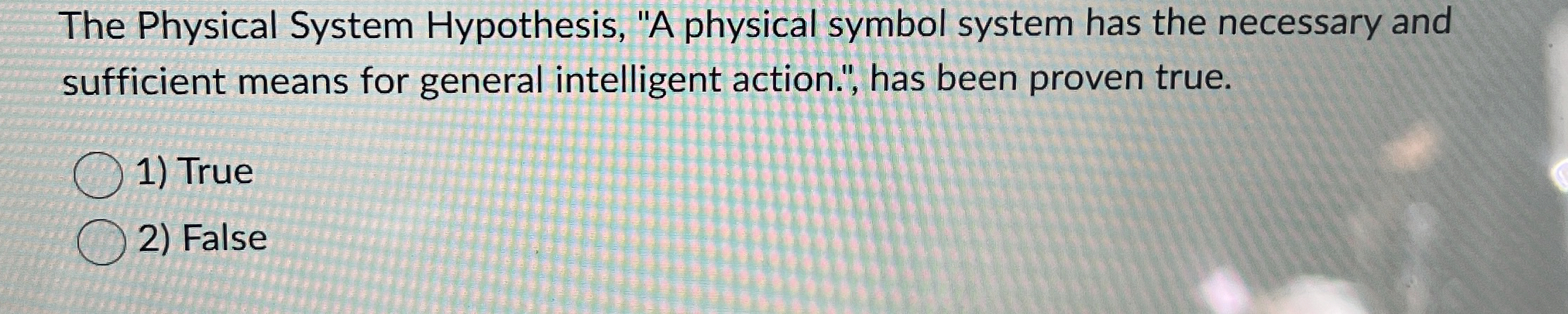 The Physical System Hypothesis, "A physical