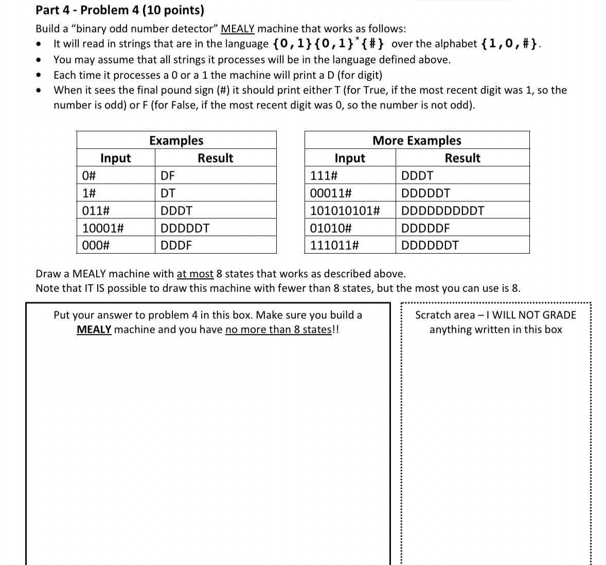 Part 4 - Problem 4 ( 1 0 points ) Build a "binary